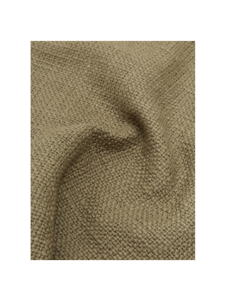 Funda de cojín Anise, 100% algodón, Verde, An 45 x L 45 cm