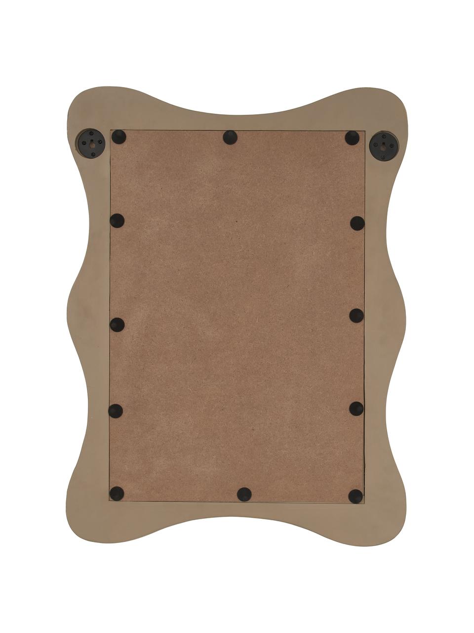 Lustro ścienne z ramą z drewna mangowego Riva, Drewno mangowe, S 60 x W 81 cm