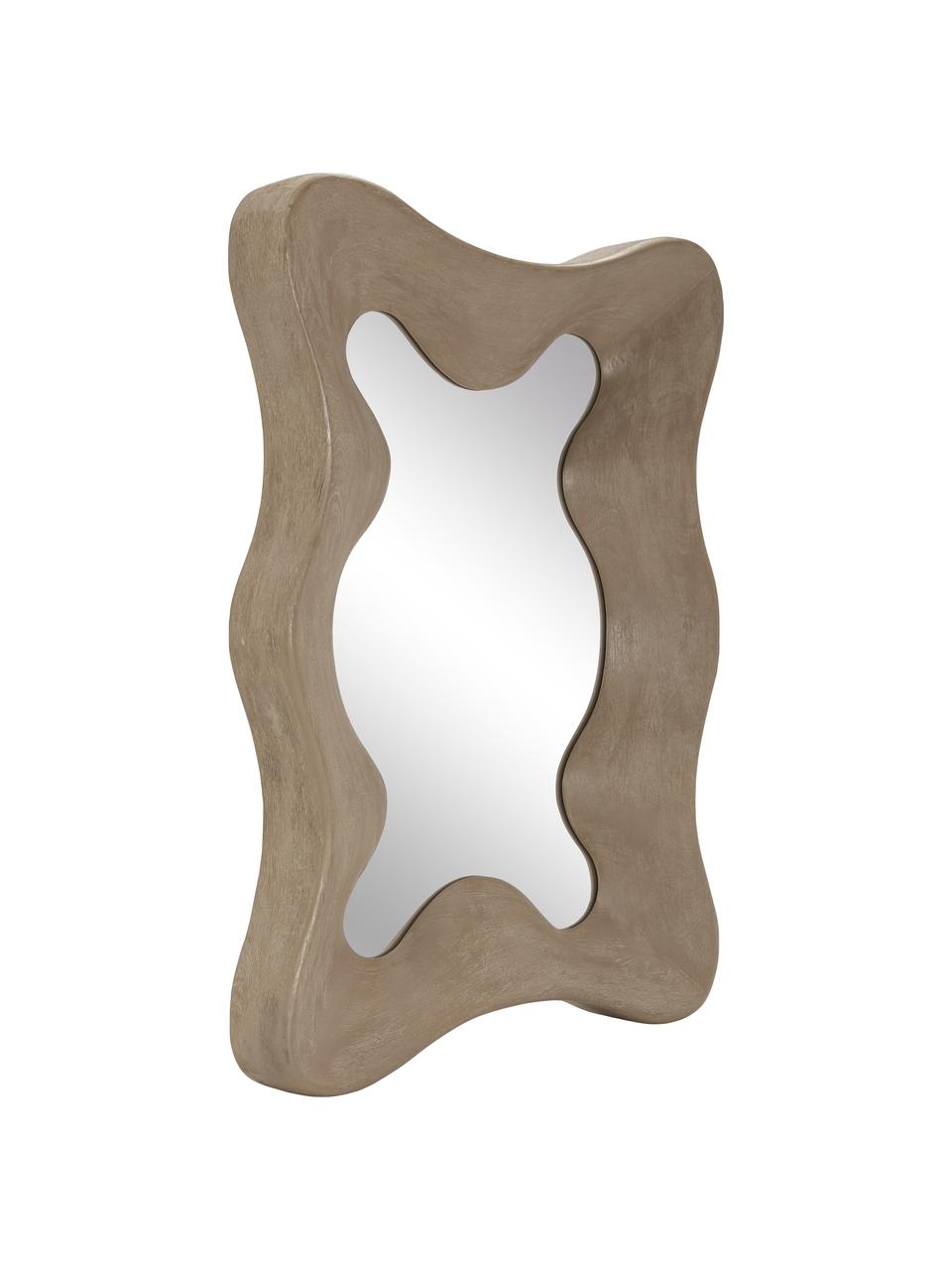 Espejo de pared de madera de mango Riva, Espejo: cristal, Madera de mango, An 60 x Al 81 cm