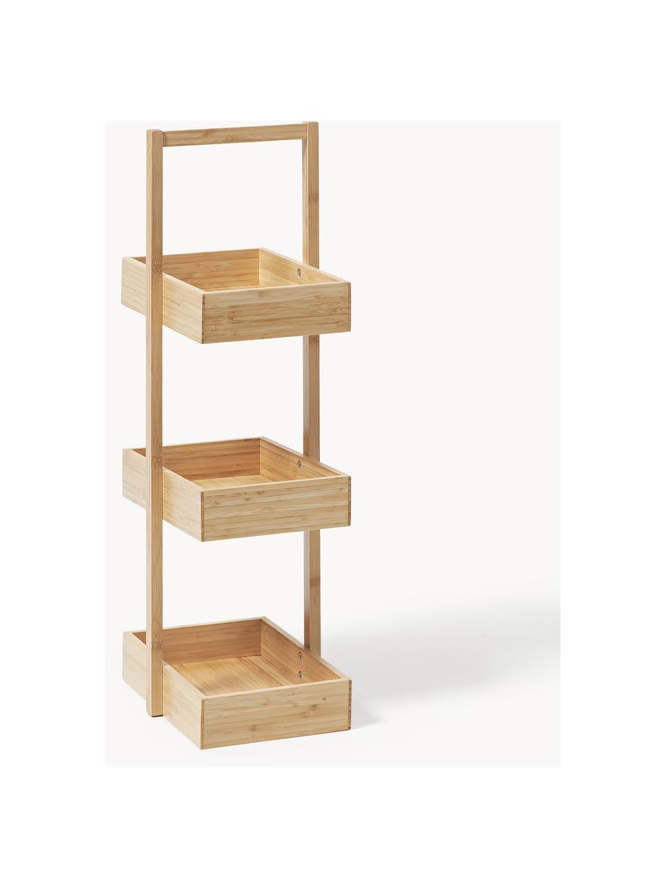 Badregal Kit aus Bambus, Bambusholz, Mitteldichte Holzfaserplatte (MDF) mit Bambusfurnier

Dieses Produkt wird aus nachhaltig gewonnenem, FSC®-zertifiziertem Holz gefertigt., Beige, B 28 x H 70 cm