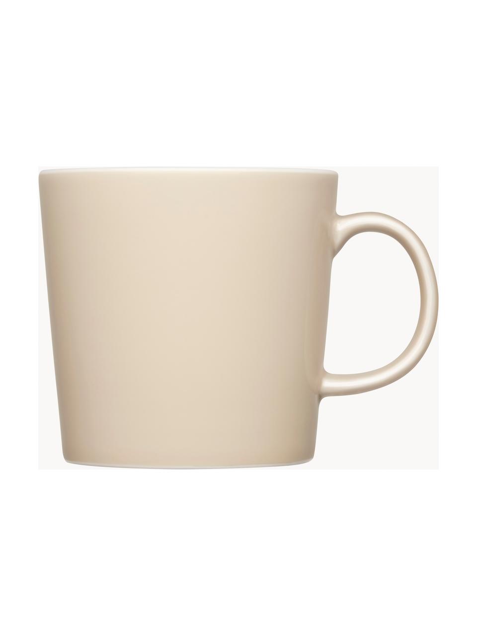 Porzellan-Tasse Teema, Vitro-Porzellan, Hellbeige, Ø 8 x H 8 cm, 300 ml