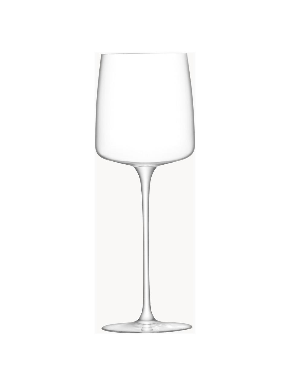 Bicchiere da vino bianco Metropolitan 4 pz, Vetro, Trasparente, Ø 8 x Alt. 22 cm, 350 ml