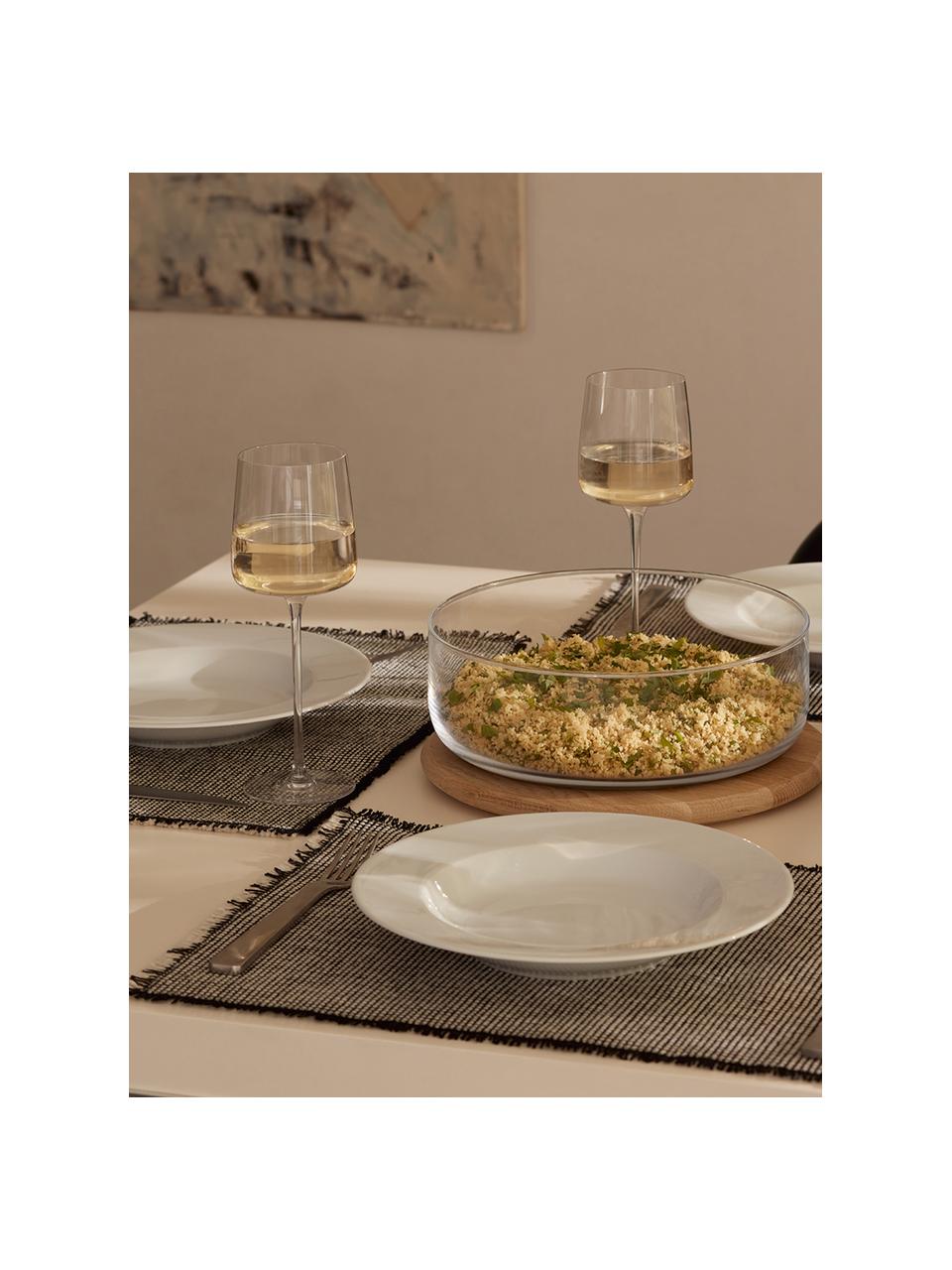 Bicchiere da vino bianco Metropolitan 4 pz, Vetro, Trasparente, Ø 8 x Alt. 22 cm, 350 ml