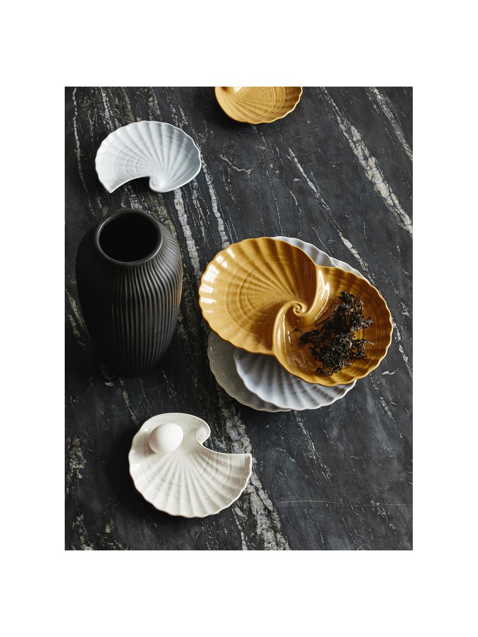 Dekoratívna nádoba Gullfoss, Keramika, Biela, Š 18 x V 2 cm