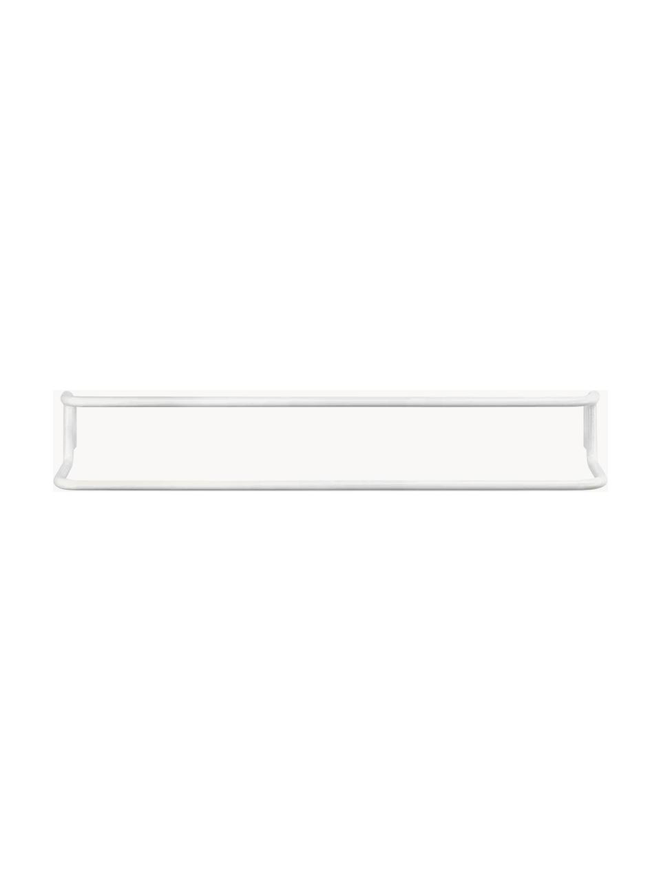 Portasciugamano Modo, Acciaio inossidabile rivestito, Bianco, Larg. 60 x Alt. 9 cm