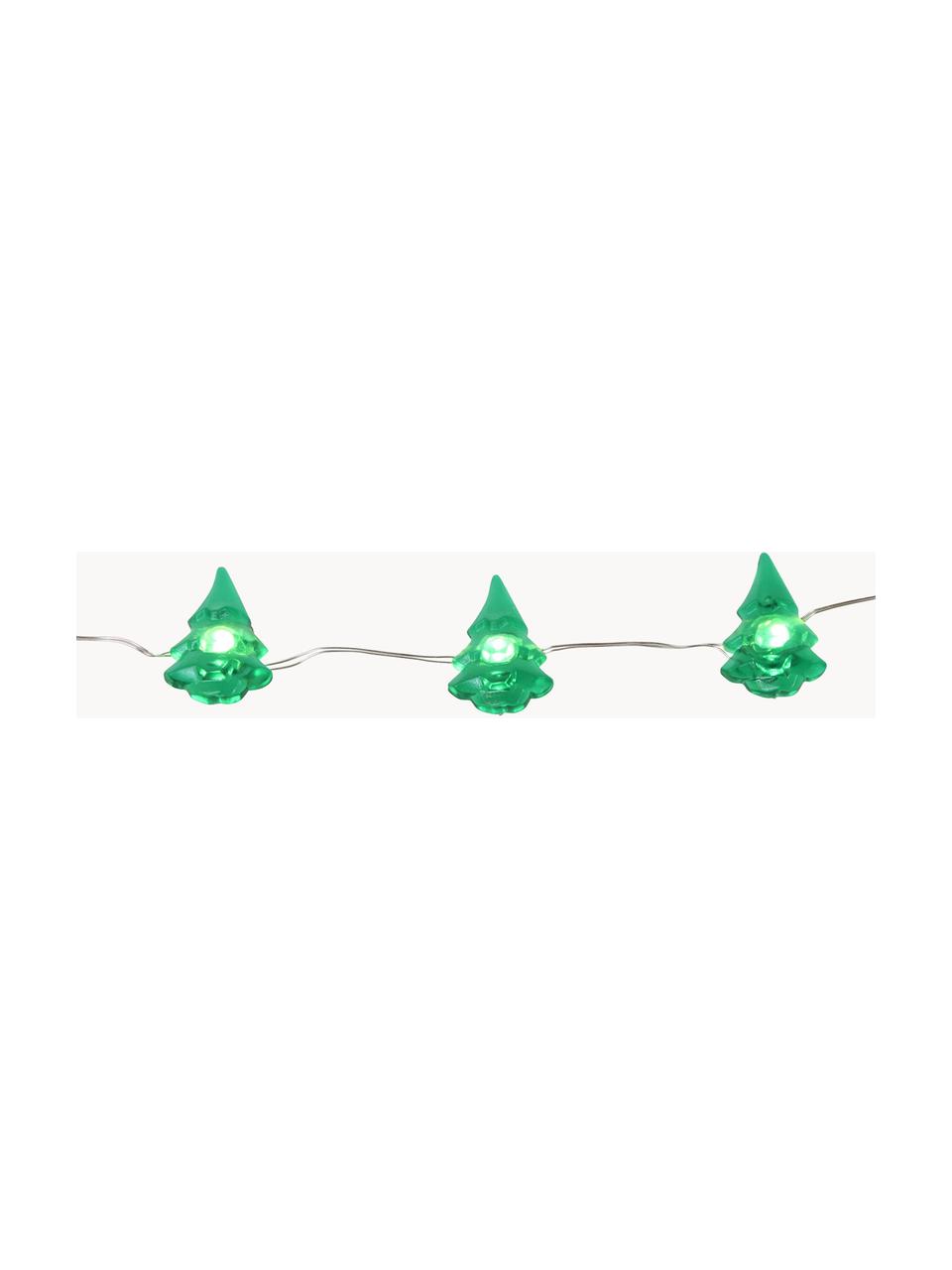 Ghirlanda a LED Christmas Tree, lung. 220 cm, Filo metallico, vetro acrilico, metallo, materiale sintetico, Verde, Lung. 220 cm
