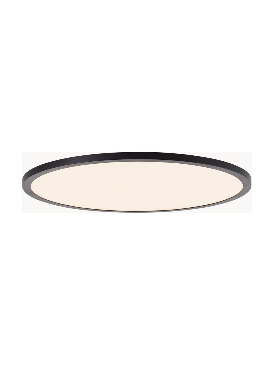 Pannello a LED dimmerabile con cambio colore e telecomando Tuco, Paralume: plastica, Disco diffusore: plastica, Nero, Ø 50 x Alt. 3 cm