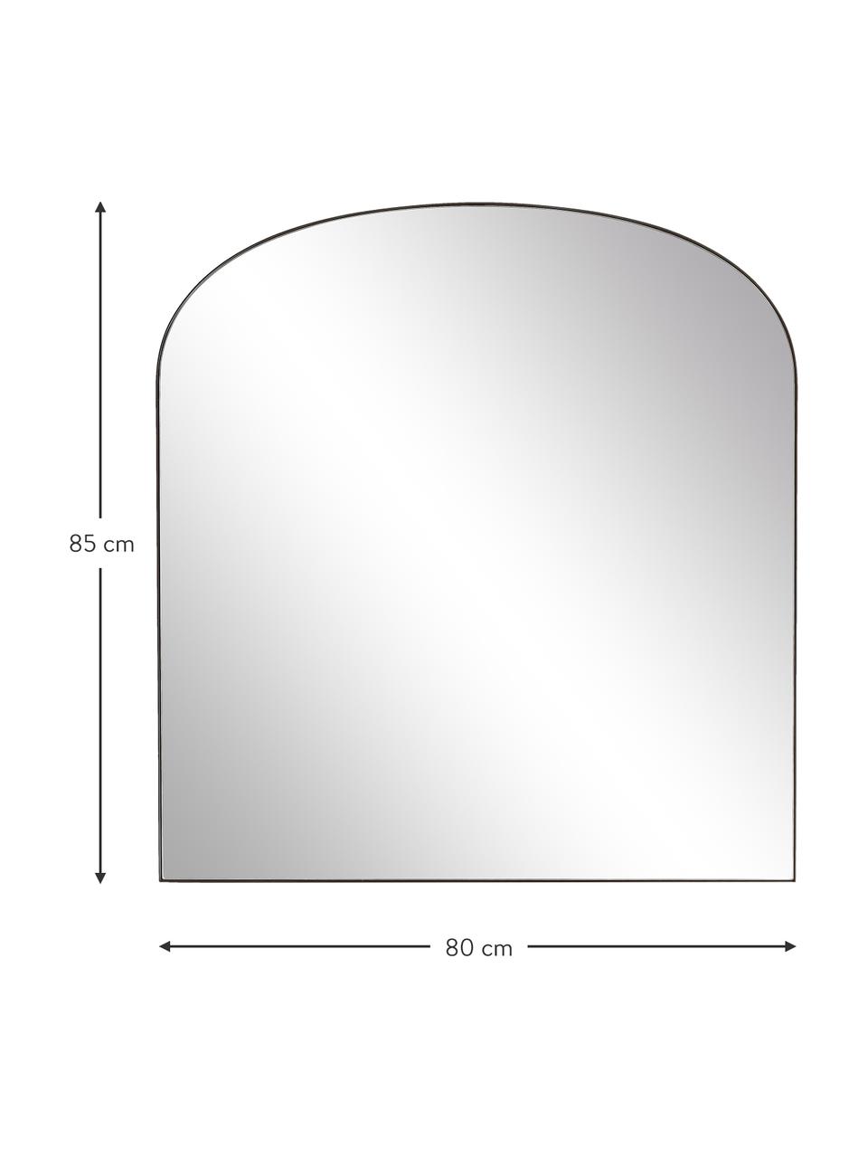Nástěnné zrcadlo Francis, Černá, Š 80 cm, V 85 cm