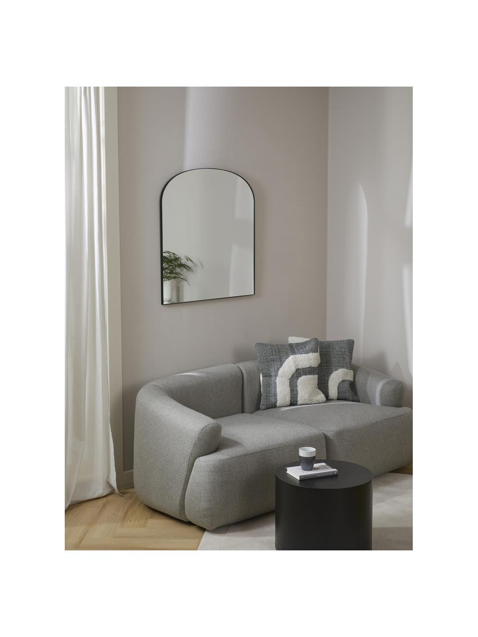 Nástěnné zrcadlo Francis, Černá, Š 80 cm, V 85 cm