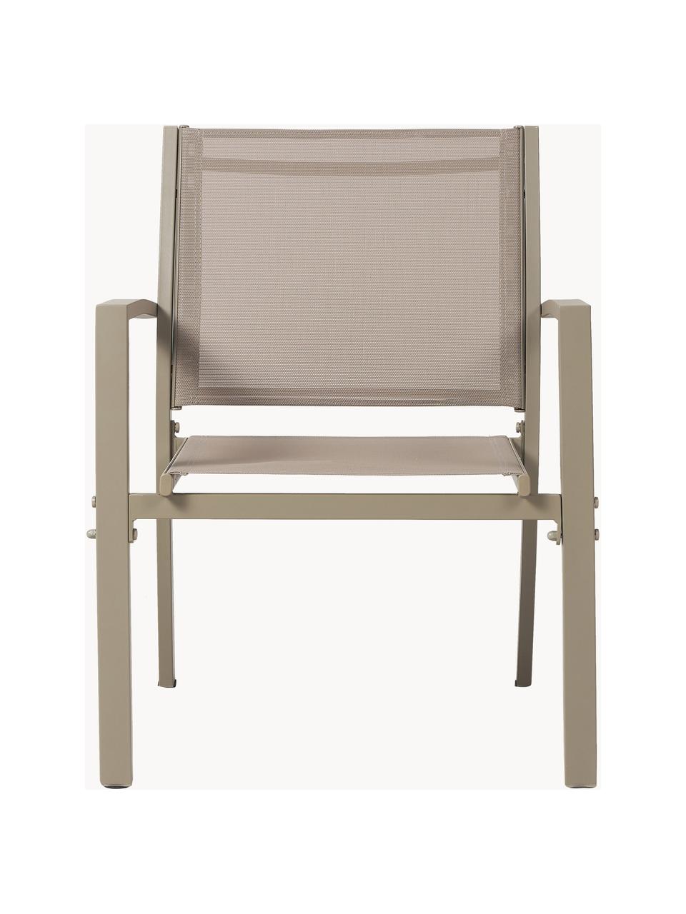 Salotto da giardino Trent 4 pz, Struttura: alluminio verniciato a po, Seduta: textilene, Beige, Set in varie misure