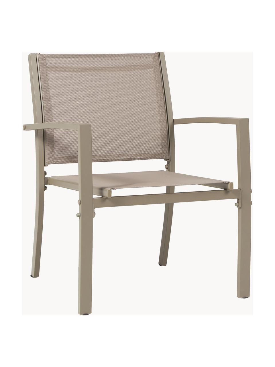 Salotto da giardino Trent 4 pz, Struttura: alluminio verniciato a po, Seduta: textilene, Beige, Set in varie misure