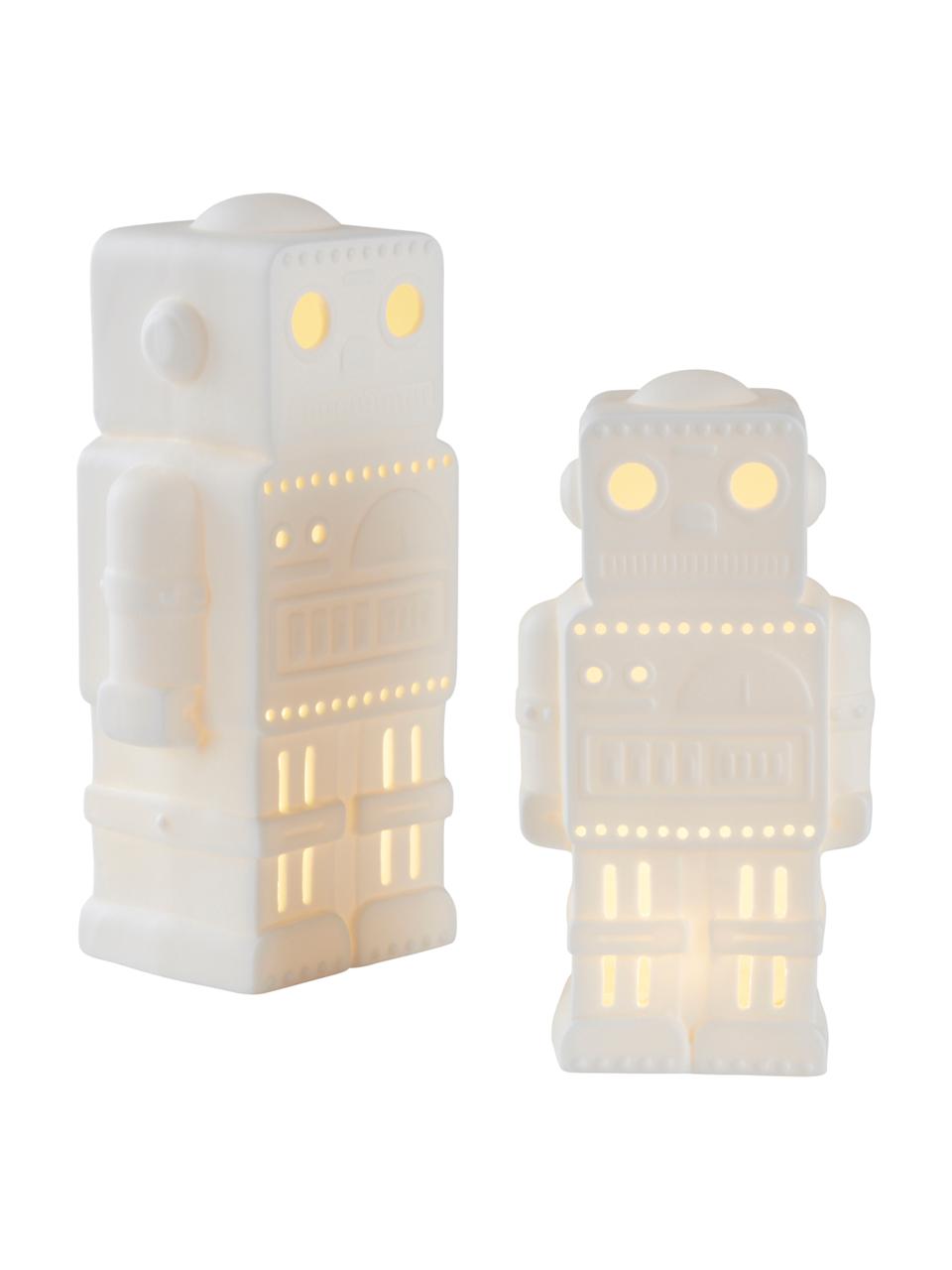 Batteriebetriebene LED-Kinderlampen Robics, 2er-Set, Porzellan, Off White, Set mit verschiedenen Größen