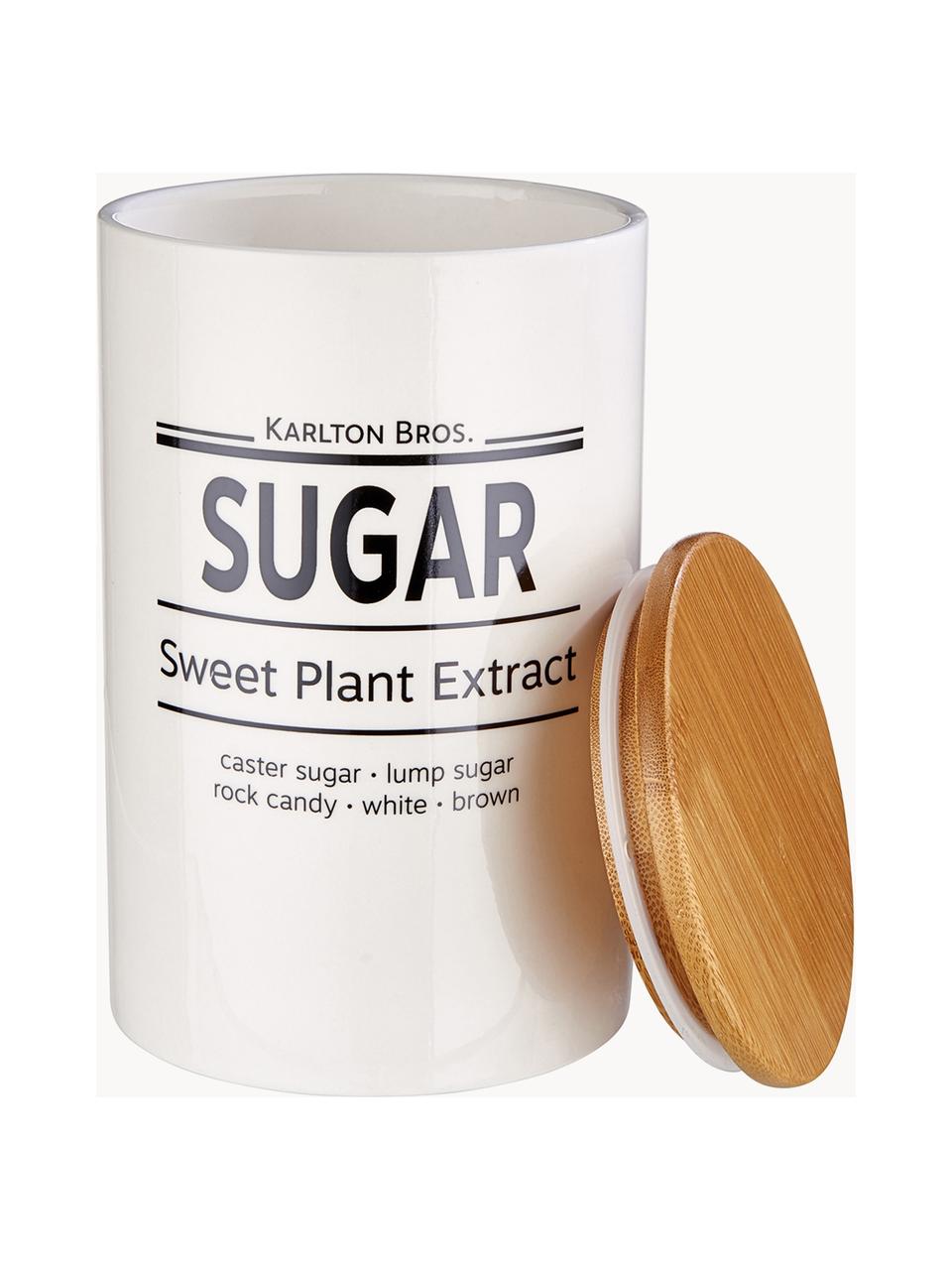 Boîte de rangement Karlton Bros. Sugar, Grès cérame, Sucre, Ø 11 x haut. 18 cm, 1,1 L