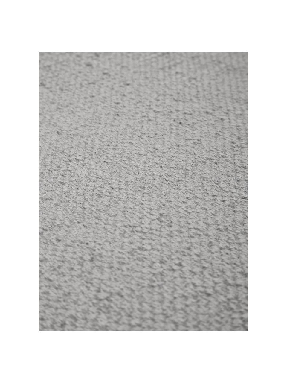 Alfombra corredor artesanal de algodón Agneta, 100% algodón, Gris, An 70 x L 250 cm