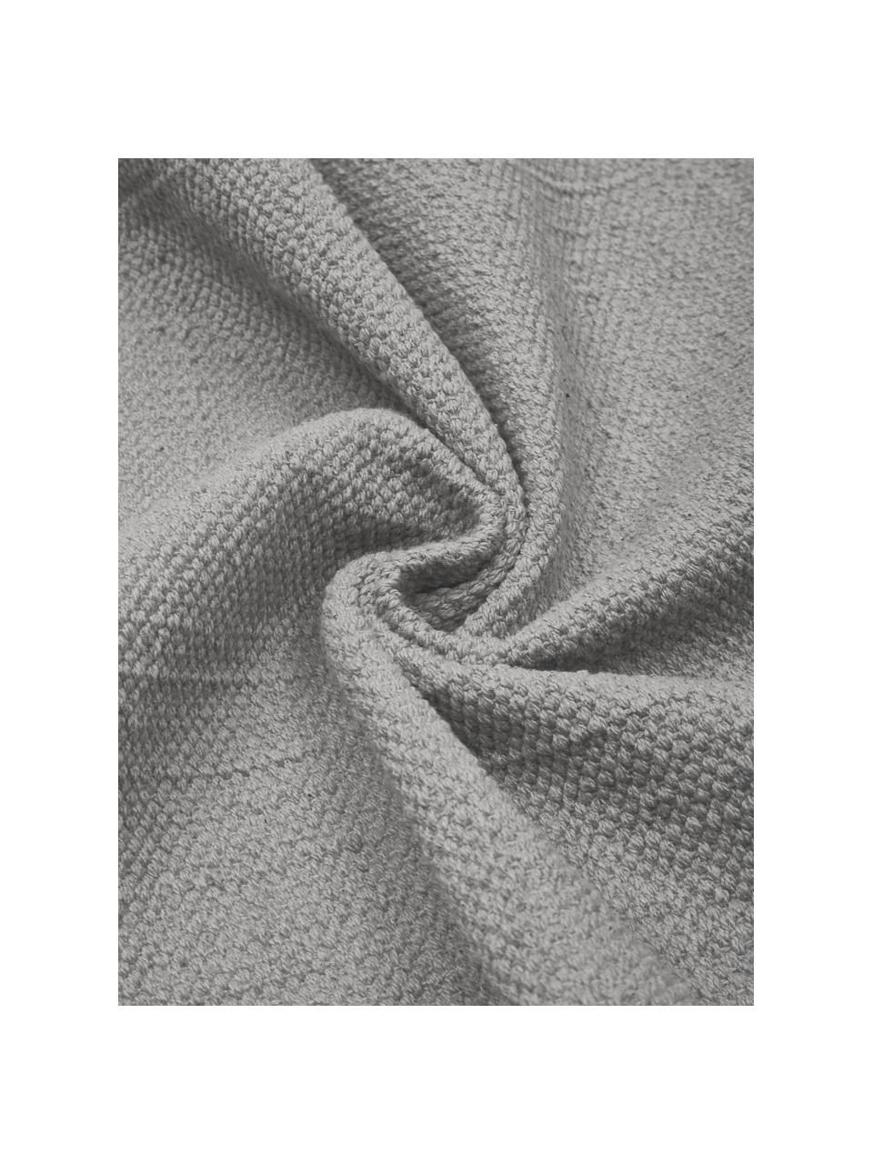 Ręcznie tkany chodnik z bawełny Agneta, 100% bawełna, Szary, S 70 x D 250 cm