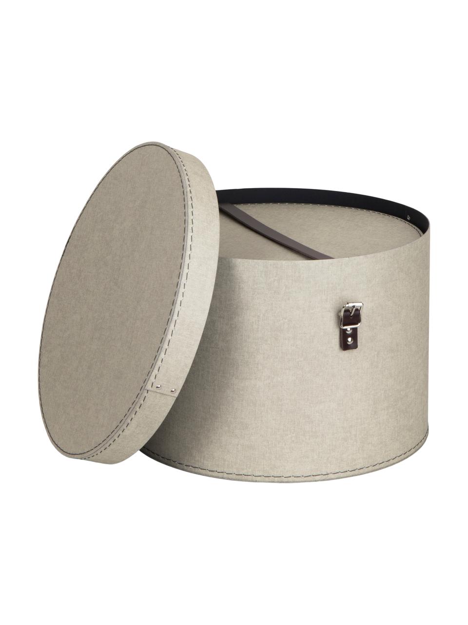 Boîtes de rangement rondes Rut, 2 élém., Beige clair, Lot de différentes tailles