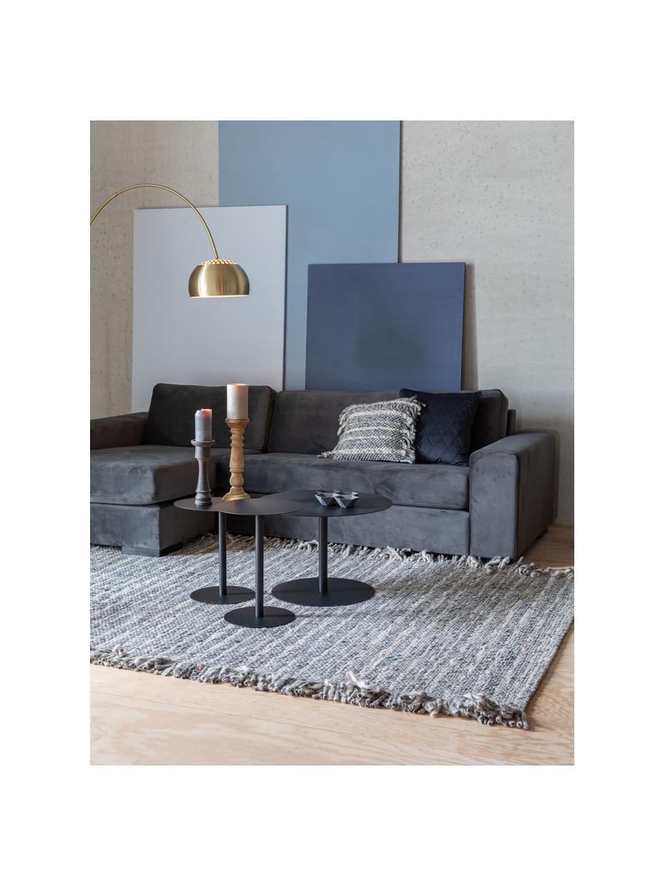 Tapis en laine girs/beige Frills, Tons gris, beige