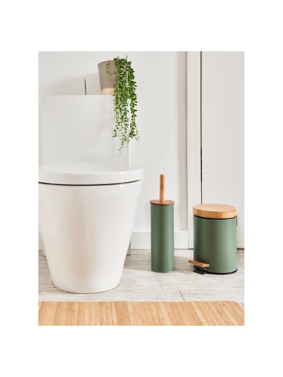 Papelera Tallin, Interior: metal recubierto, Exterior: plástico, Verde, 3 L