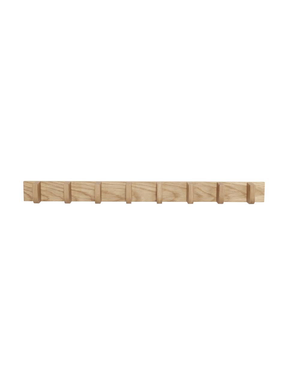 Nástěnný věšák z dubového dřeva Nomad, Dubové dřevo, certifikace FSC, Dubové dřevo, Š 96 cm, V 10 cm