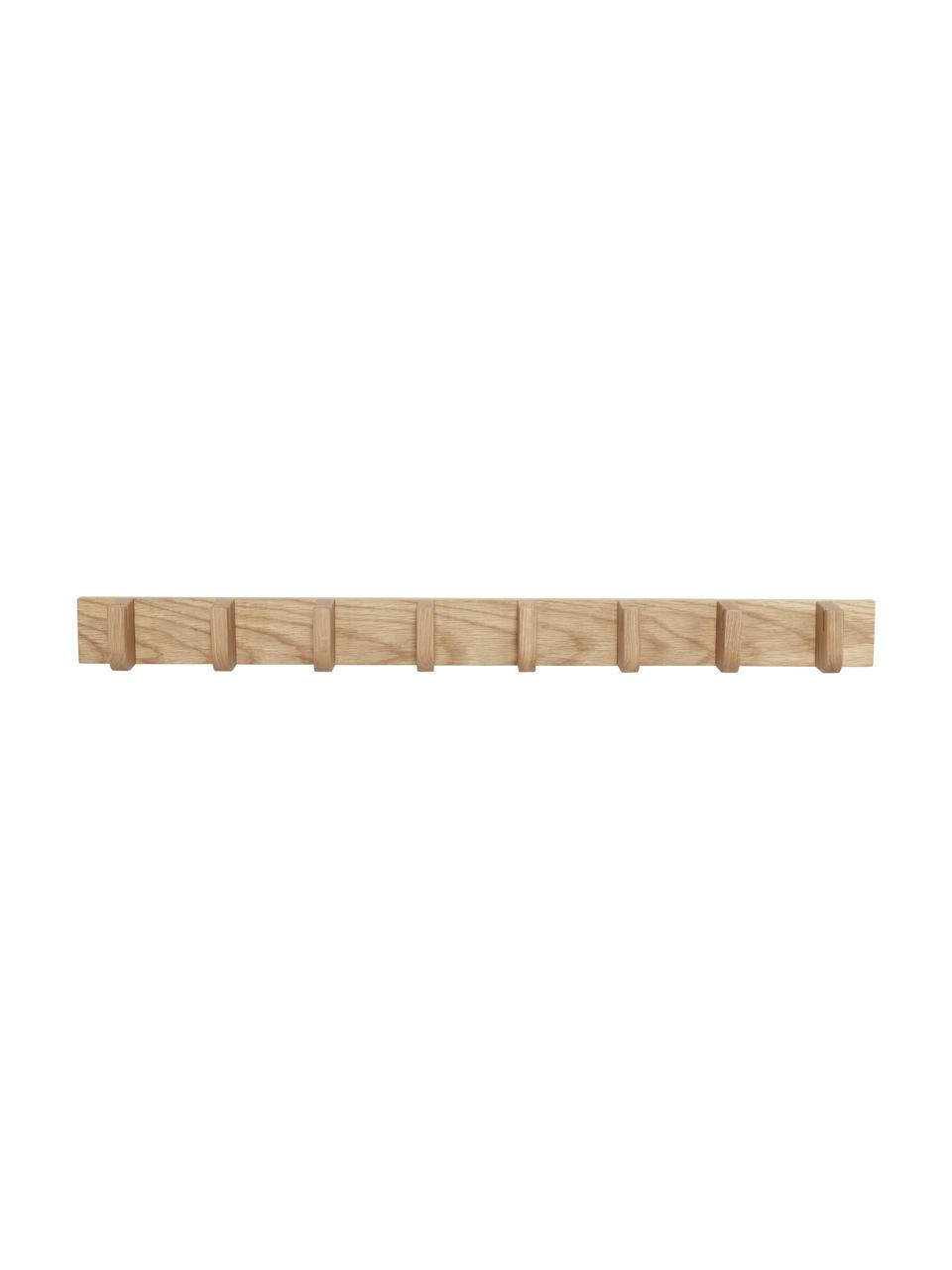 Wieszak ścienny z drewna dębowego Nomad, Drewno dębowe z certyfikatem FSC, Drewno dębowe, S 96 x W 10 cm