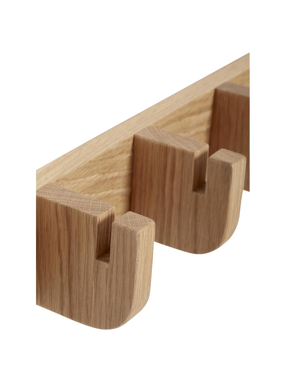Vešiak z dubového dreva Nomad, Dubové drevo, s FSC certifikátom, Dubové drevo, Š 96 cm