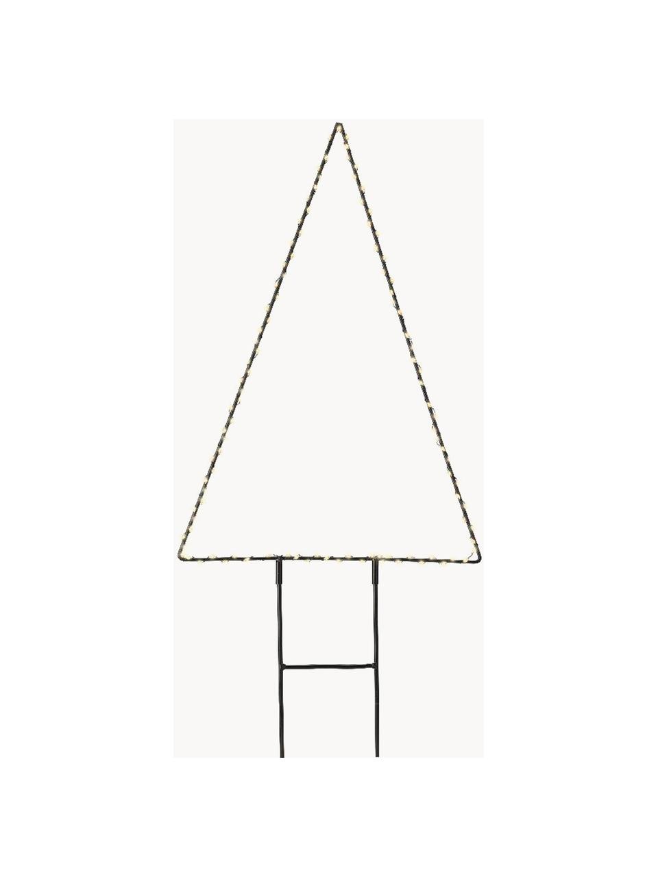 Zewnętrzna dekoracja świetlna LED Winter, Metal powlekany, Czarny, S 32 x W 47 cm