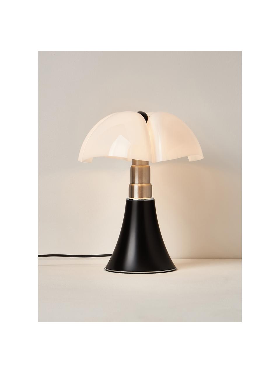 Stmievateľná stolová LED lampa Pipistrello, Tmavohnedá, matná, Ø 27 x V 35 cm