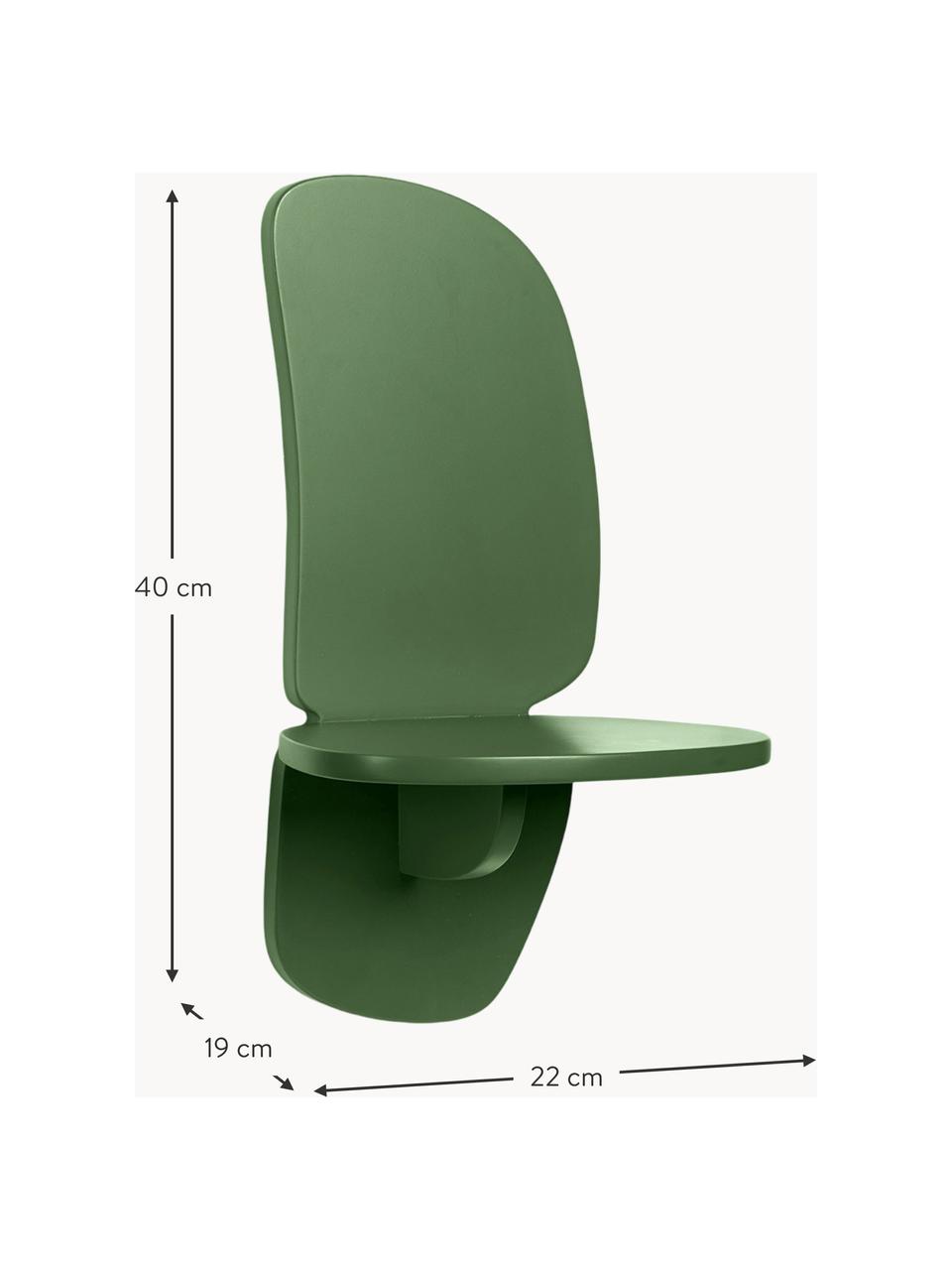 Mensola Pilu, Pannello di fibra a media densità (MDF) laccato

Questo prodotto è realizzato con legno di provenienza sostenibile e certificato FSC®., Verde scuro opaco, Larg. 22 x Alt. 40 cm