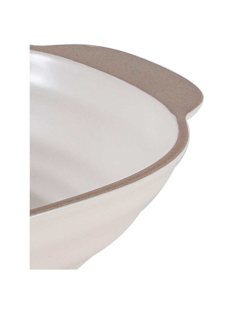 Ovale bakvorm Clyde van keramiek, Keramiek, Crèmewit, beige, L 32 x B 20 cm