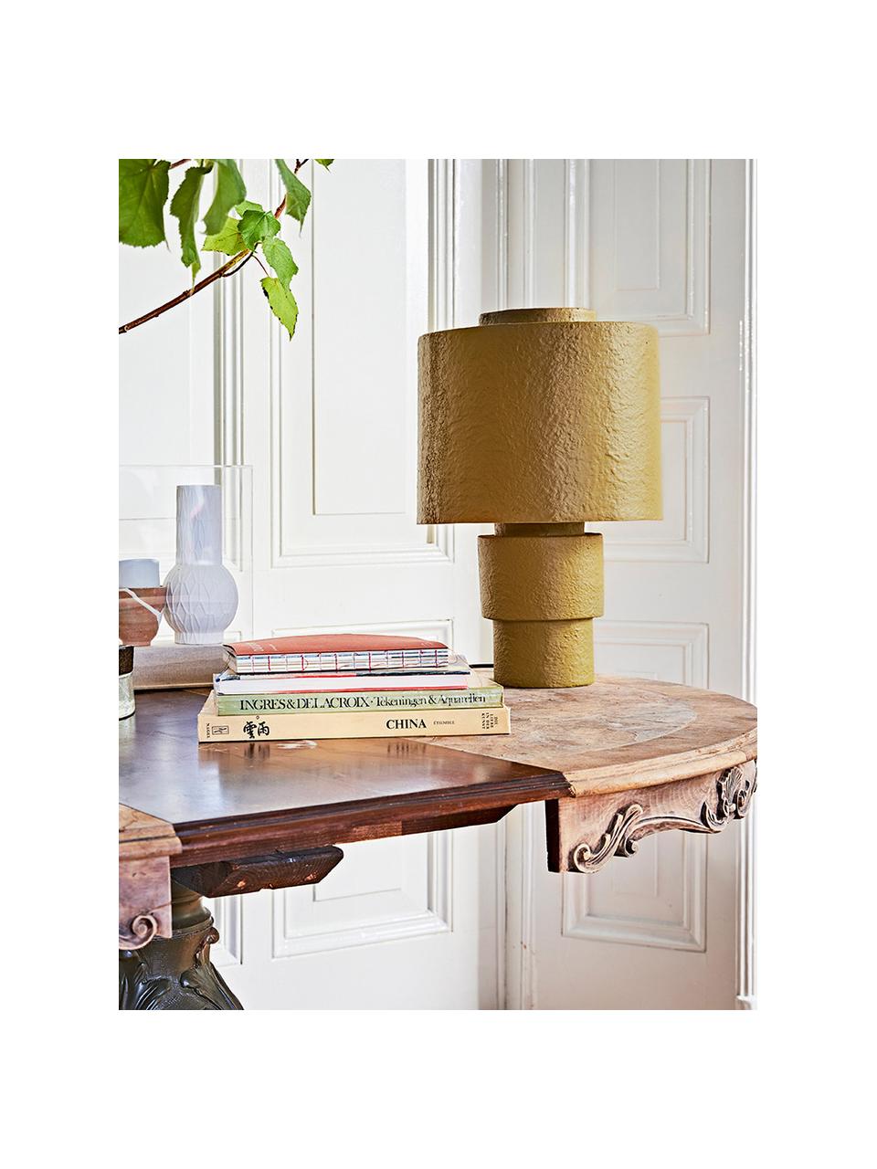 Lampe à poser à intensité variable Toves, Jaune moutarde, Ø 33 x haut. 51 cm