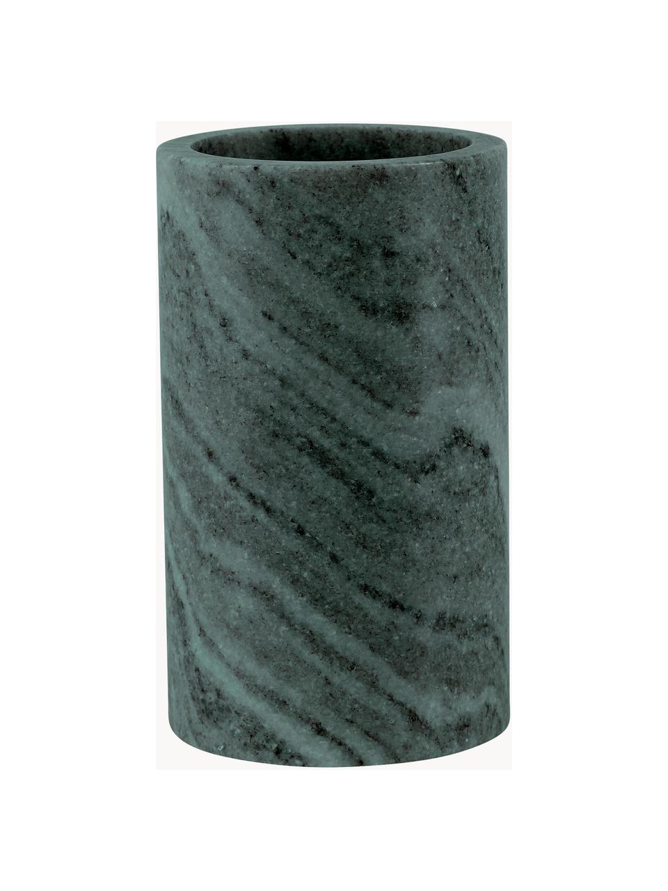 Küchenutensilienhalter Riva, Marmor, Dunkelgrün, marmoriert, Ø 10 x H 17 cm