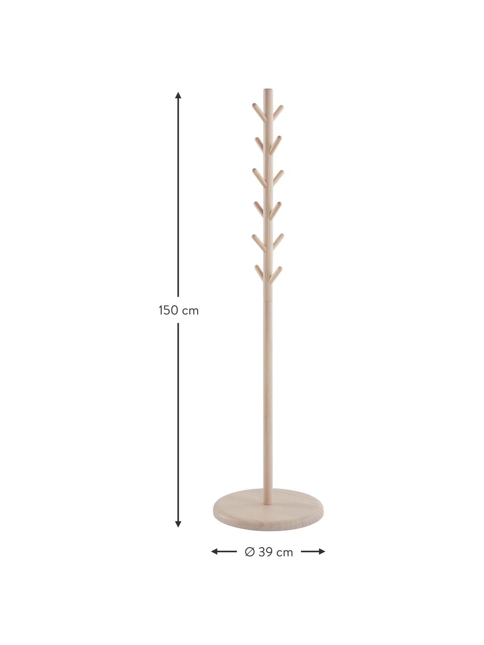 Perchero de madera de pino Eddison, Madera de pino, Madera de pino, Ø 39 x Al 150 cm