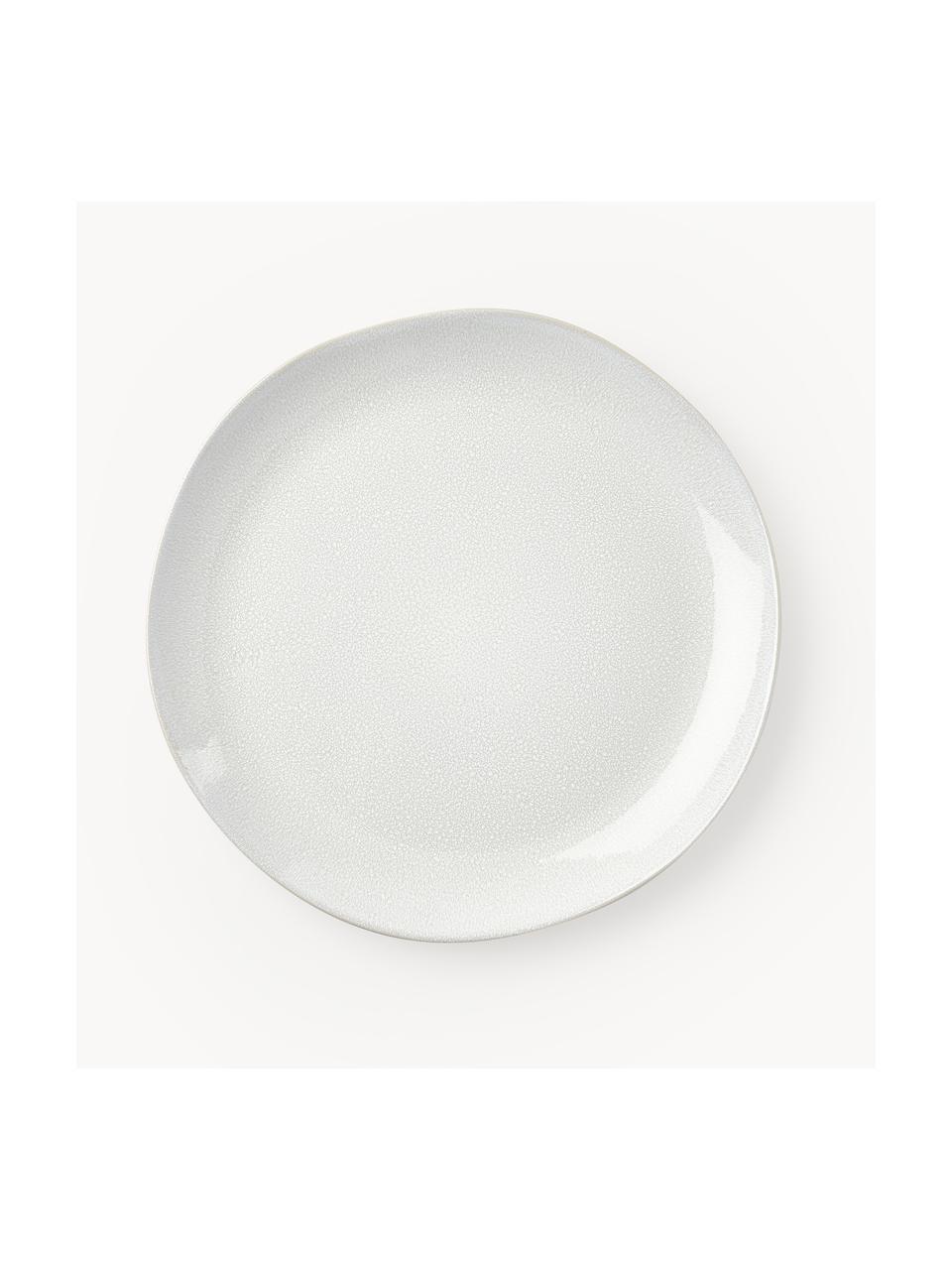 Service de table émaillée Gemma, 4 personnes (12 élém.), Grès cérame, Blanc crème, Lot de différentes tailles