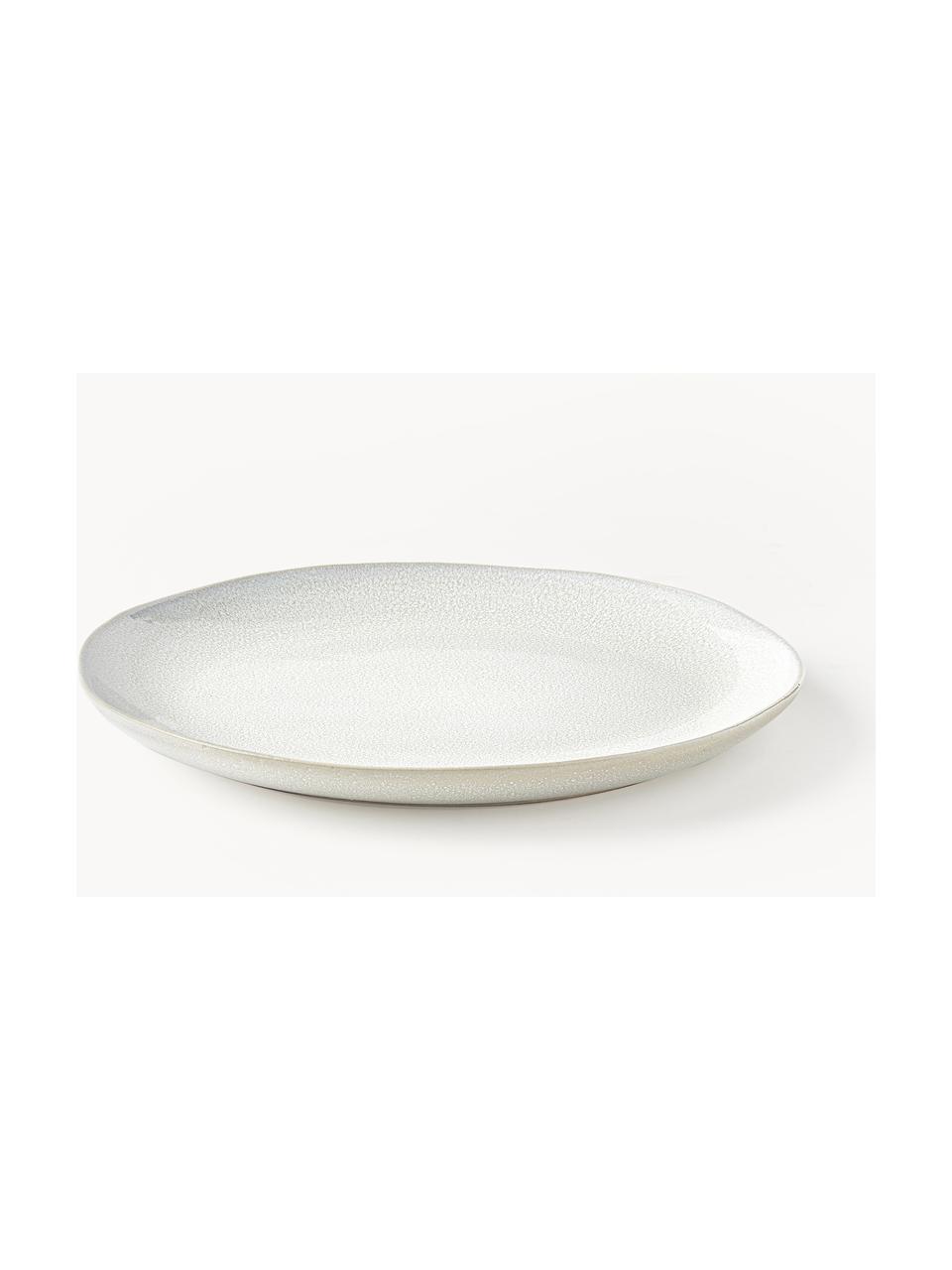 Service de table émaillée Gemma, 4 personnes (12 élém.), Grès cérame, Blanc crème, Lot de différentes tailles