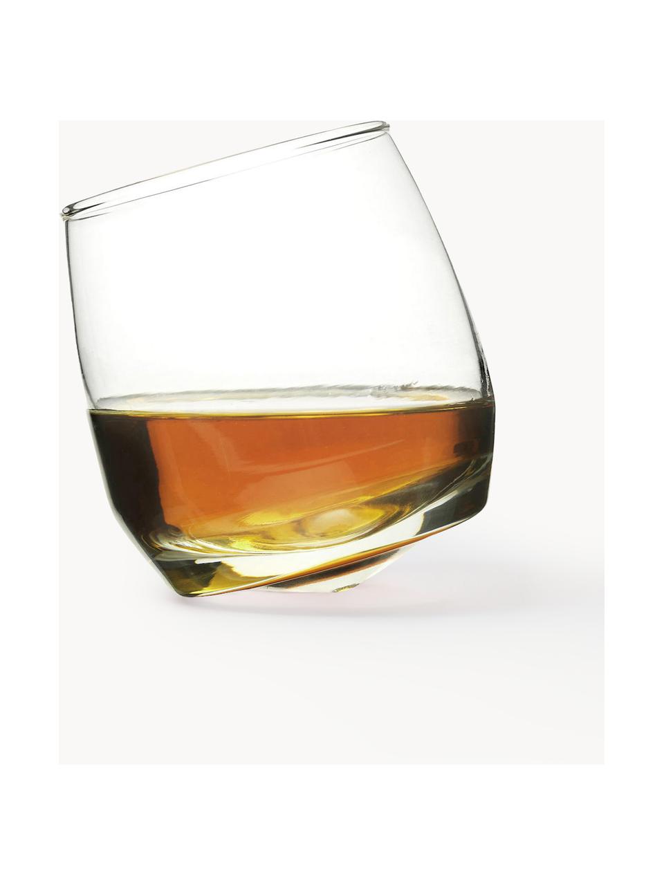 Sklenice na whisky Rocking, 6 ks, Ručně foukané sklo, Transparentní, Ø 7 cm, V 9 cm, 200 ml