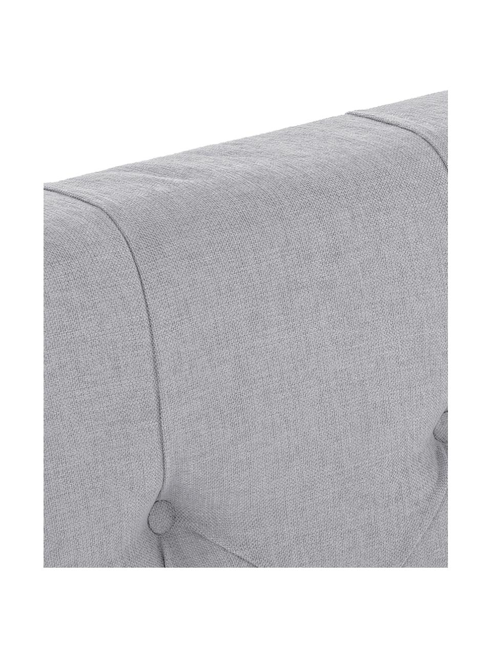 Letto boxspring premium Pheobe, Materasso: a molle insacchettate a 7, Piedini: legno di faggio massiccio, Grigio, 200 x 200