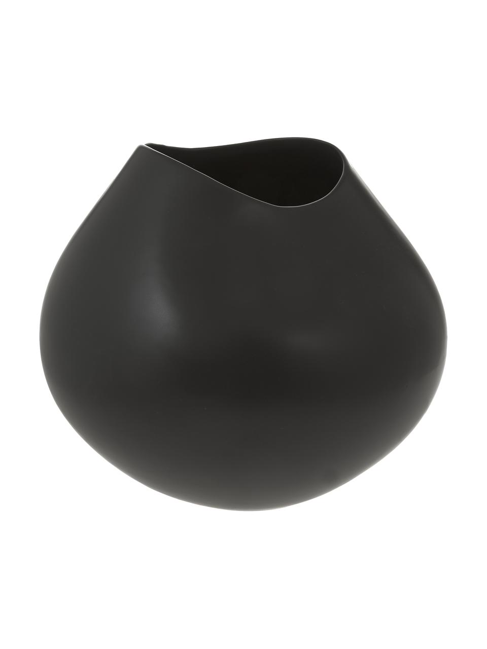 Ručne vyrobená váza z kameniny Opium, Kamenina, Čierna, Ø 29 x V 28 cm