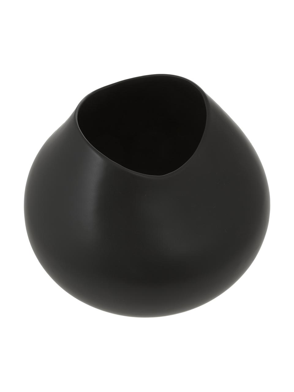 Ručně vyrobená kameninová váza Opium, Kamenina, Černá, Ø 29 cm, V 28 cm