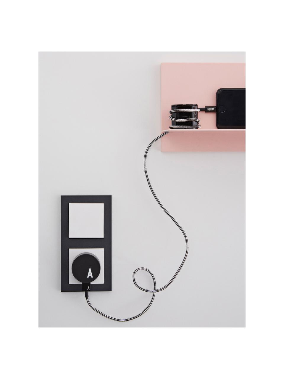 Cargador MyCharger (variantes de A a Z), Plástico, Negro, Cargador T