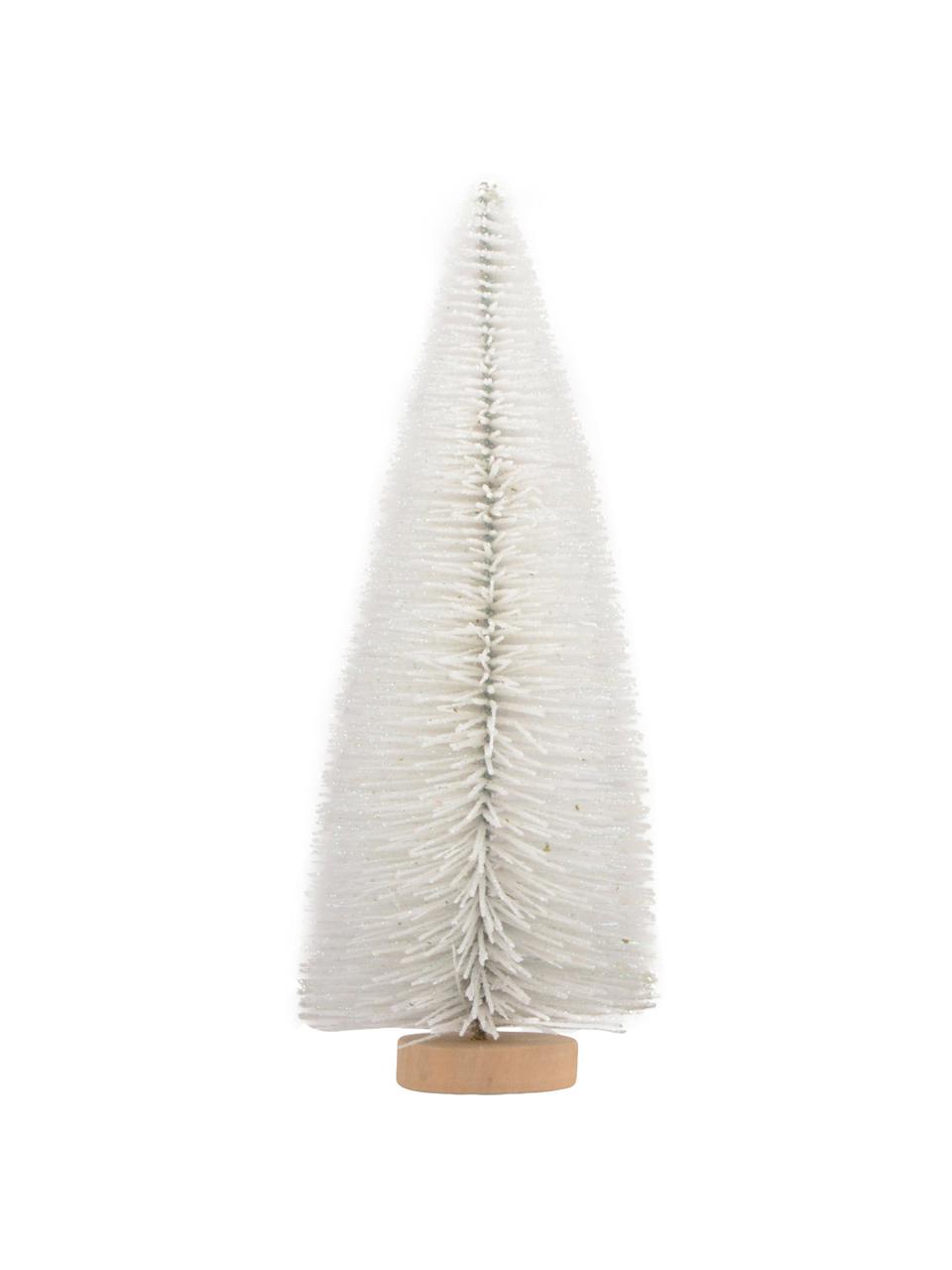 Deko-Objekt Christmas Tree, Metall, Weiss, Hellbraun, Ø 8 x H 20 cm