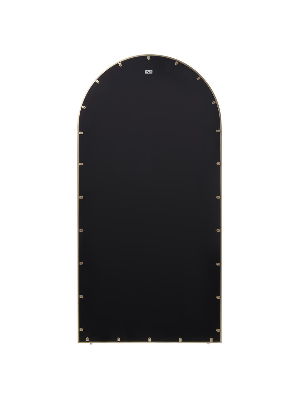 Zrkadlo na opretie vo vzhľade okna Clarita, Zlatá, Š 90 x V 180 cm