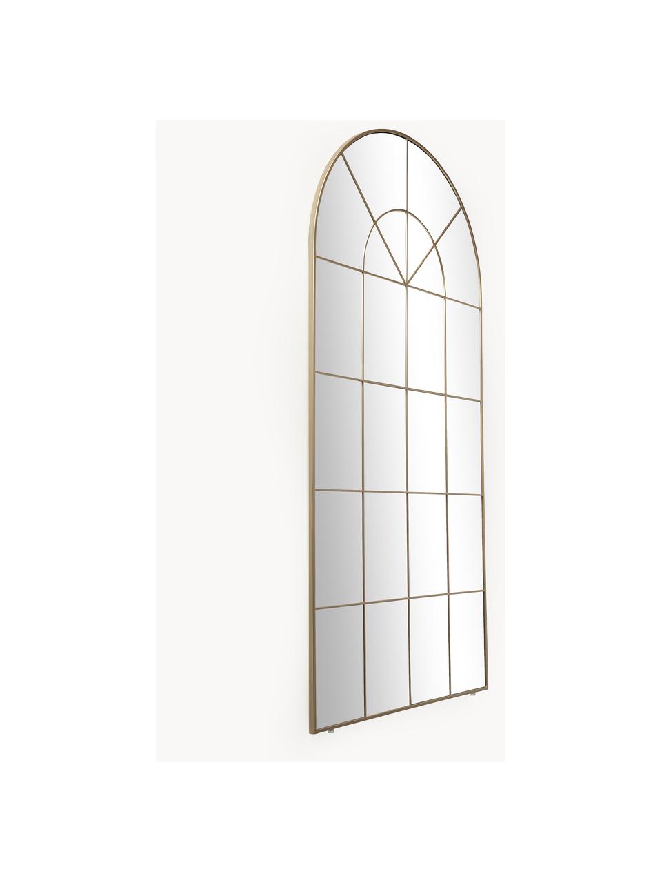 Miroir mural look fenêtre Clarita, Doré, larg. 90 x haut. 180 cm