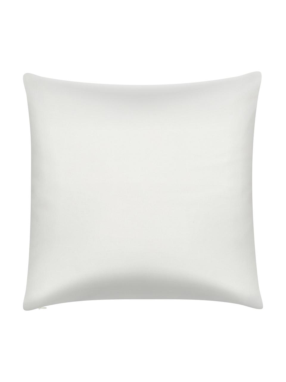 Geborduurde kussenhoes Folka met gekleurd patroon van katoen, 100% katoen, Multicolour, B 45 x L 45 cm