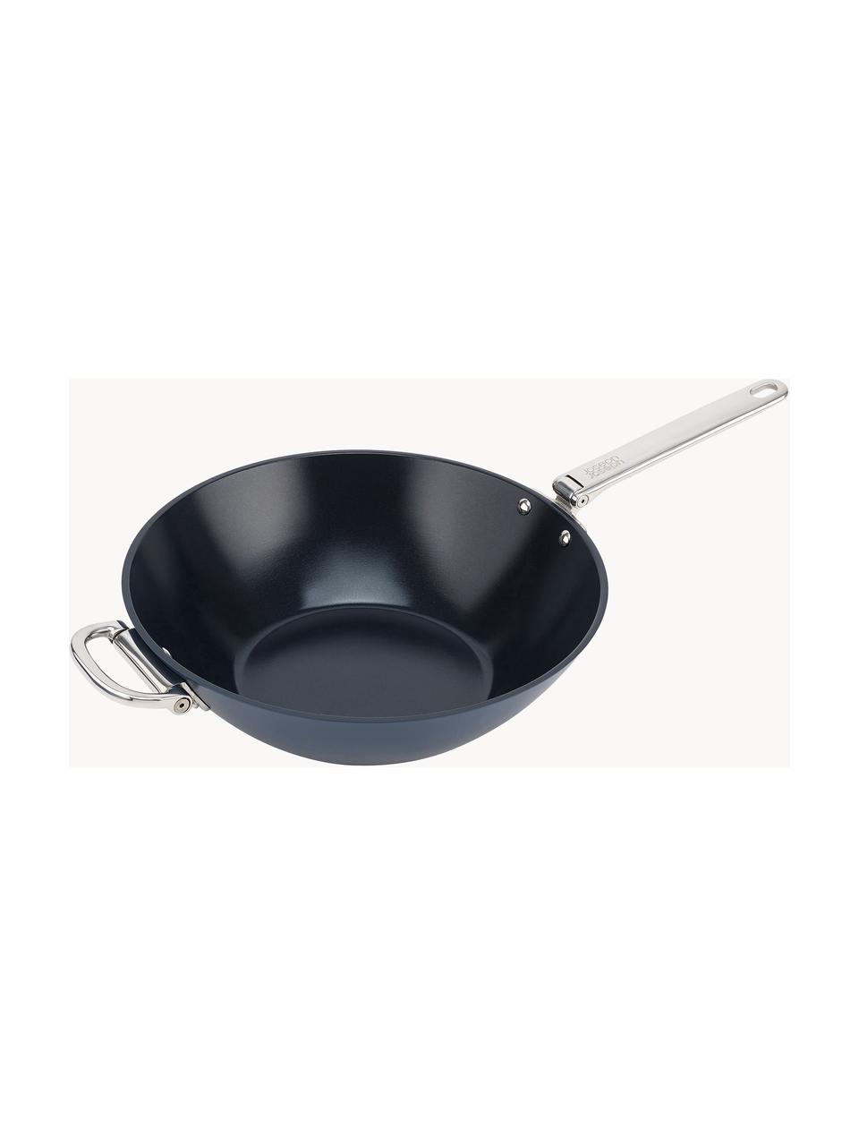 Padella wok con rivestimento antiaderente Space, Grigio-blu, argentato, Ø 32 x Alt. 15 cm