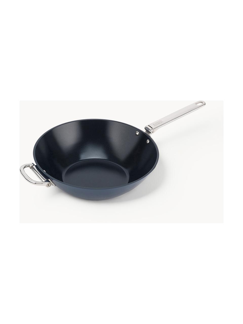 Wok panvica nepriľnavým povrchom Space, Sivomodrá, odtiene striebornej, Ø 32 x V 15 cm