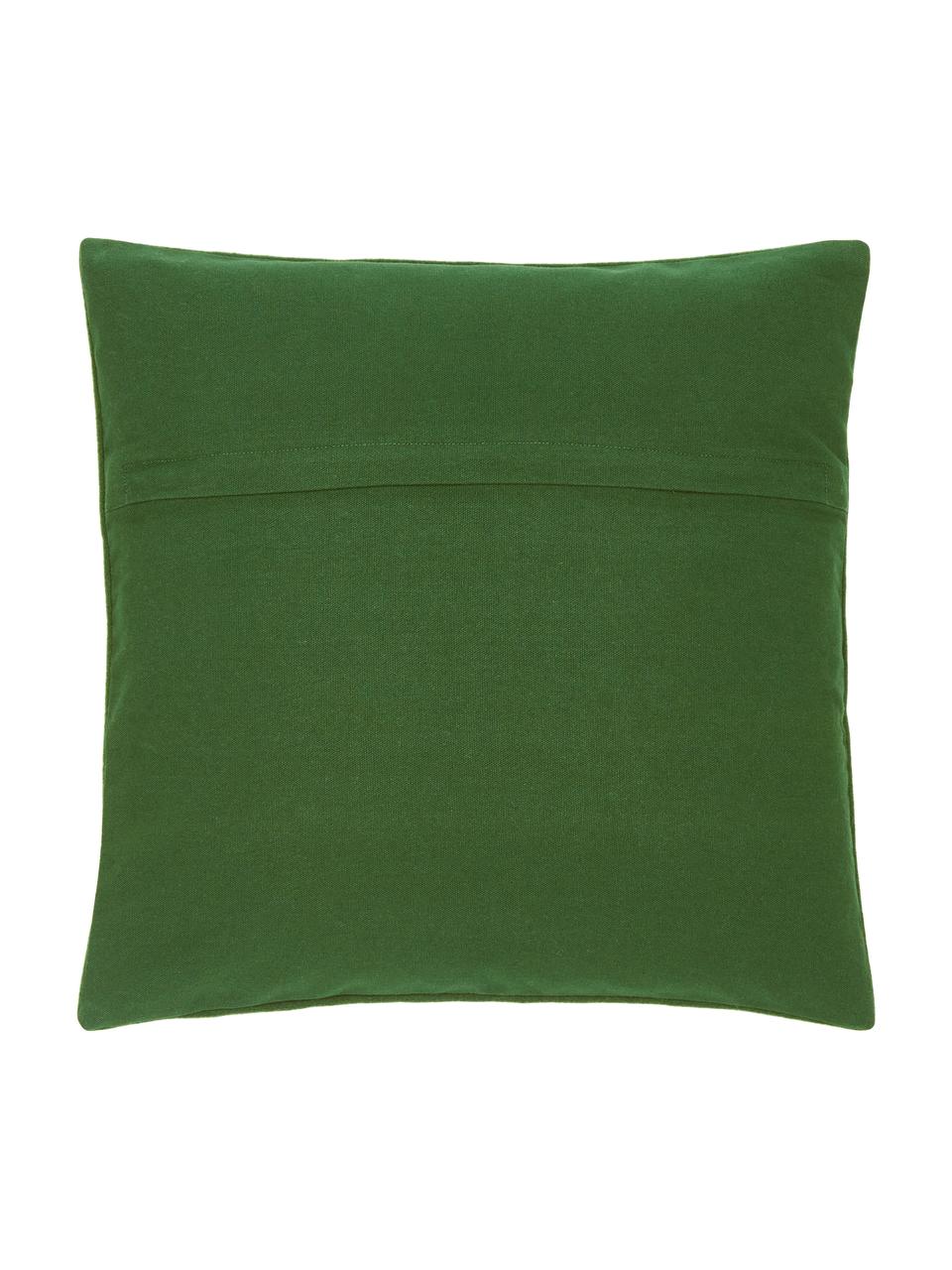 Poszewka na poduszkę z haftem Joy, Zielony, S 45 x D 45 cm