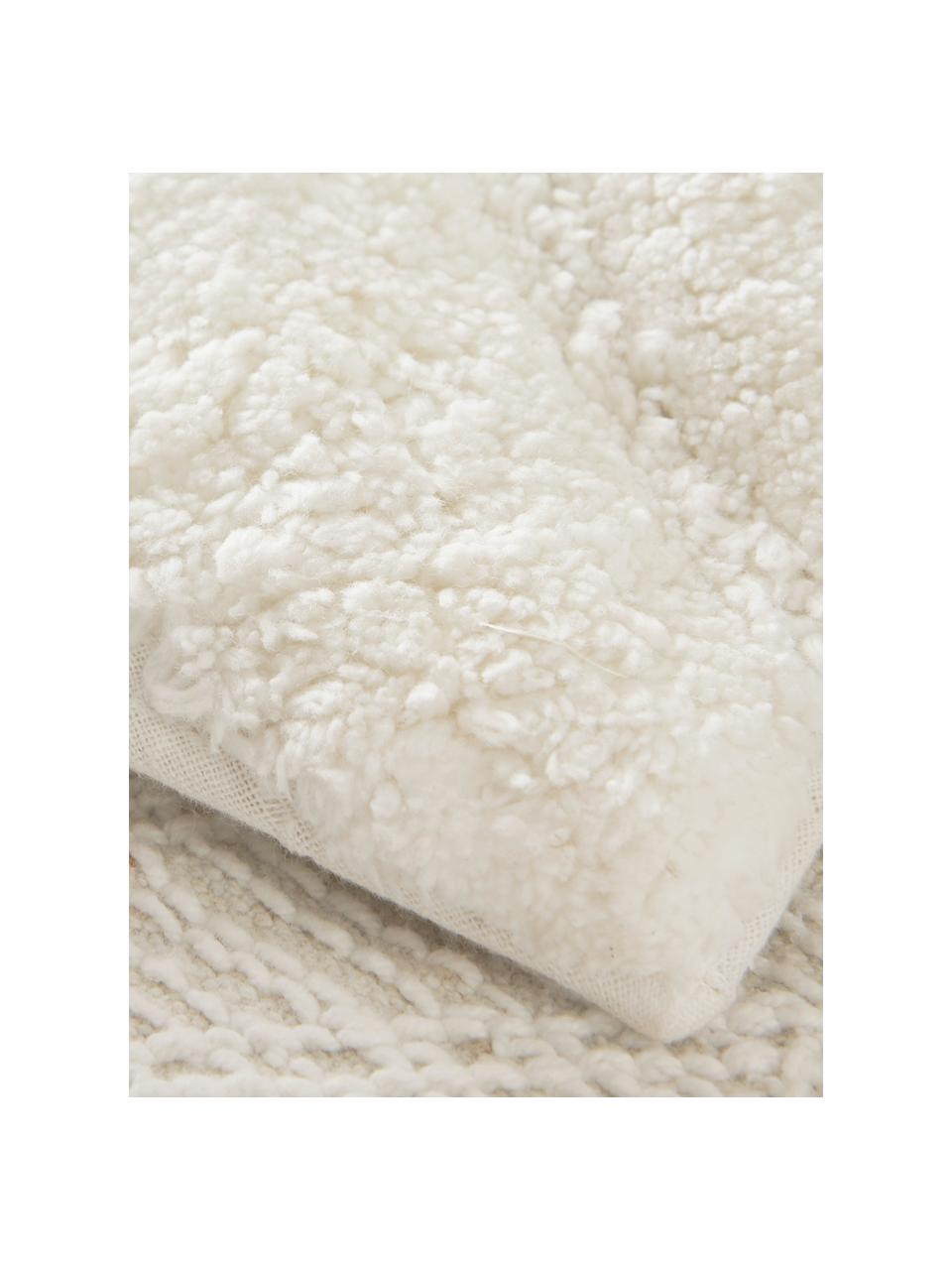 Alfombrilla de baño Arild, 100% algodón, Blanco crudo, An 50 x L 80 cm