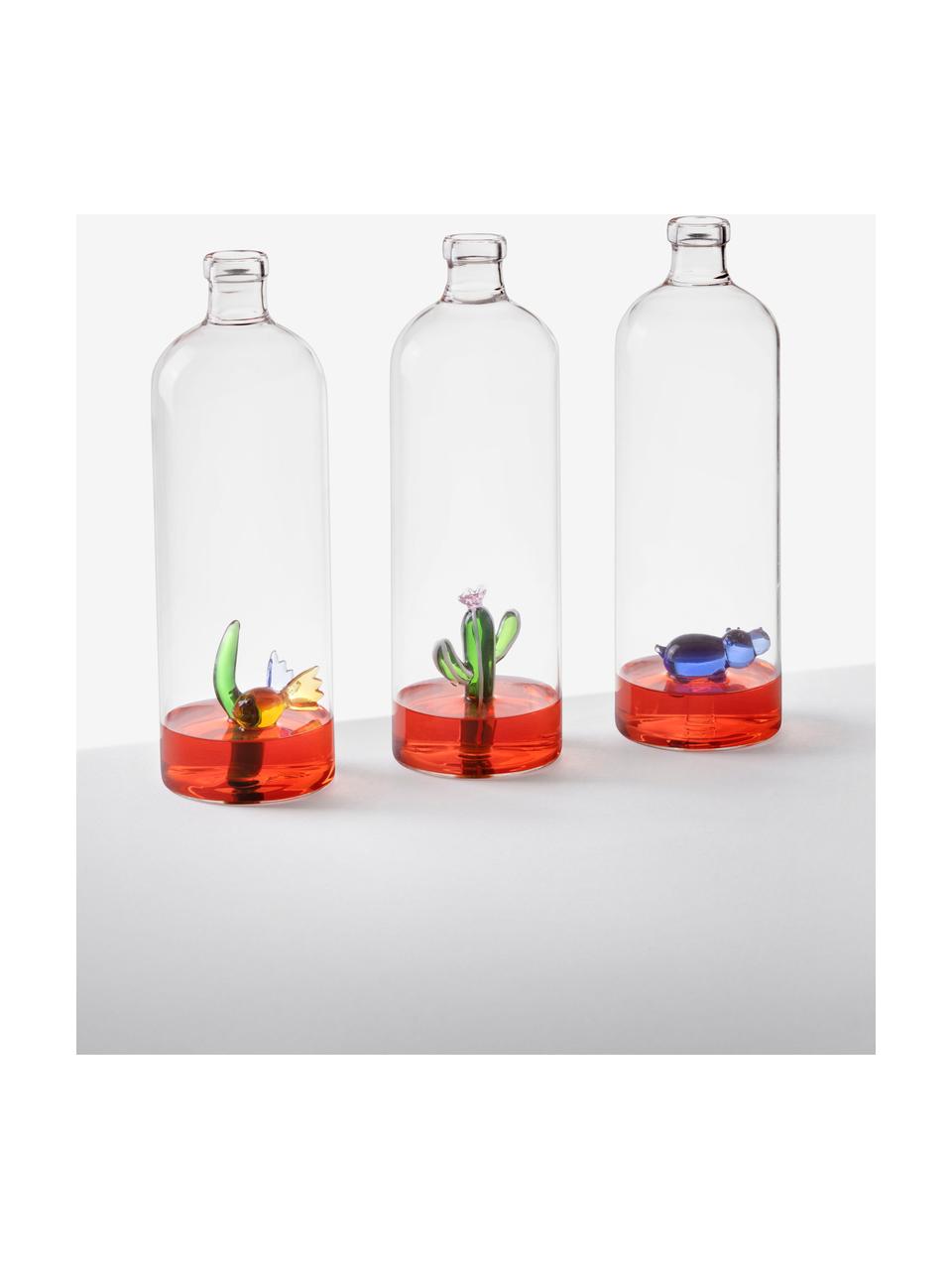 Carafe à eau artisanale Animal Farm, 1,1 L, Verre borosilicate, Transparent, bleu, 1,1 L