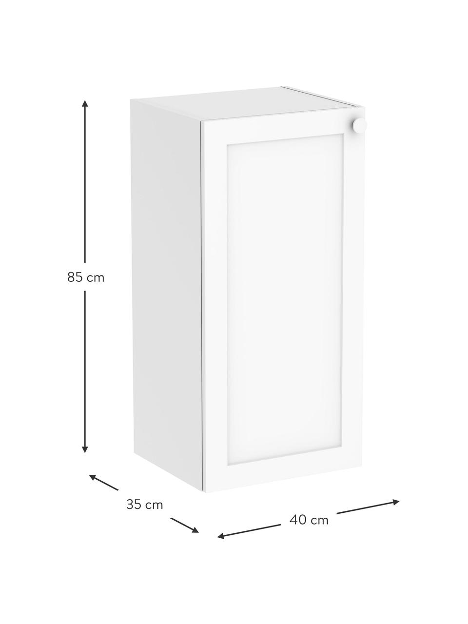 Nástěnná koupelnová skříňka Rafaella, Š 40 cm, Bílá, Š 42 cm, V 85 cm