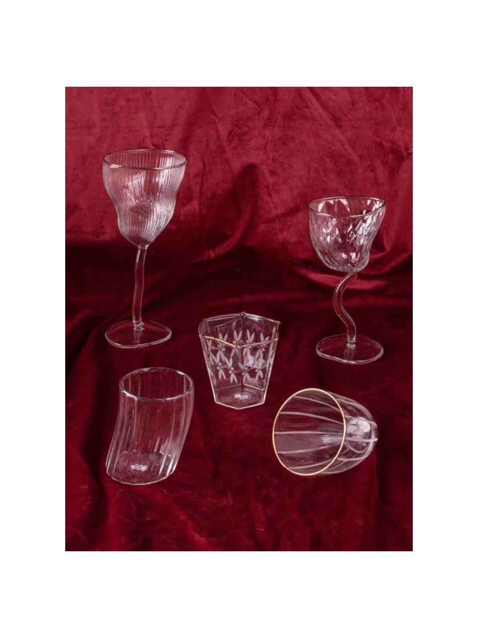 Weinglas Classic On Acid, Glas, Transparent, Ø 10 x H 20 cm, 310 ml